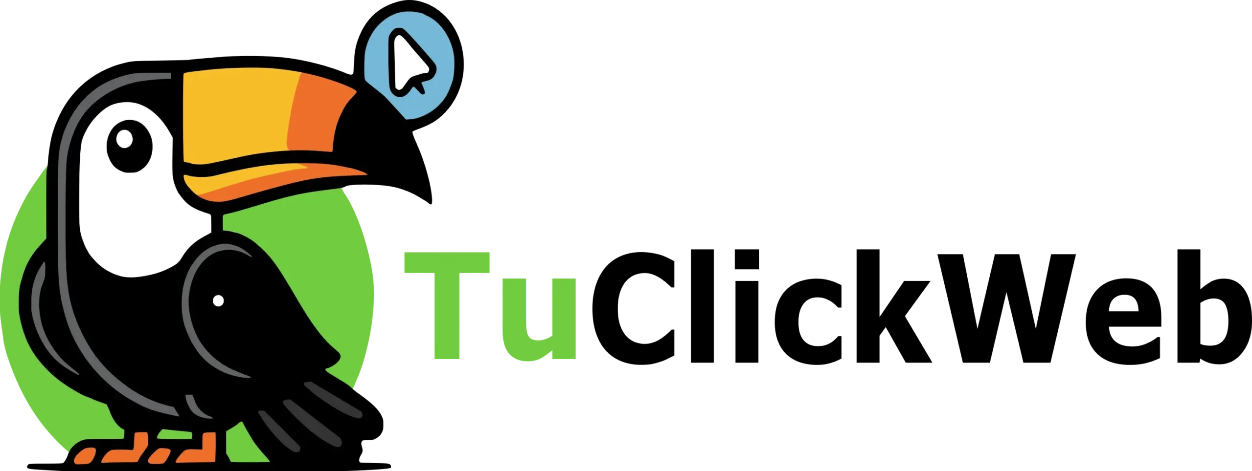 Logotipo principal sin fondo de TuClickWeb, agencia web profesional en Perú especializada en diseño web, hosting y SEO.